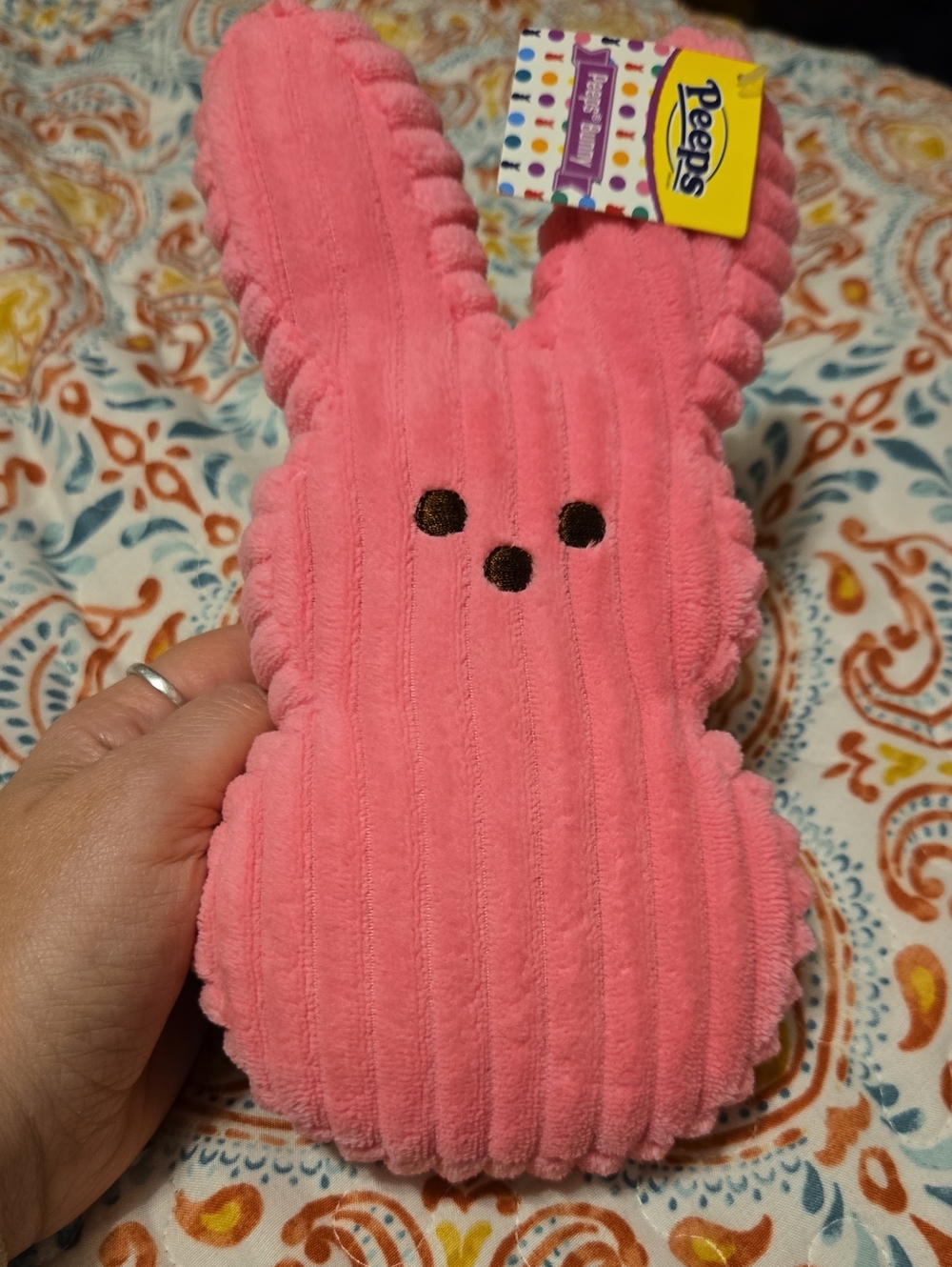 Peeps Pink Plush Bunny Toy for Kids